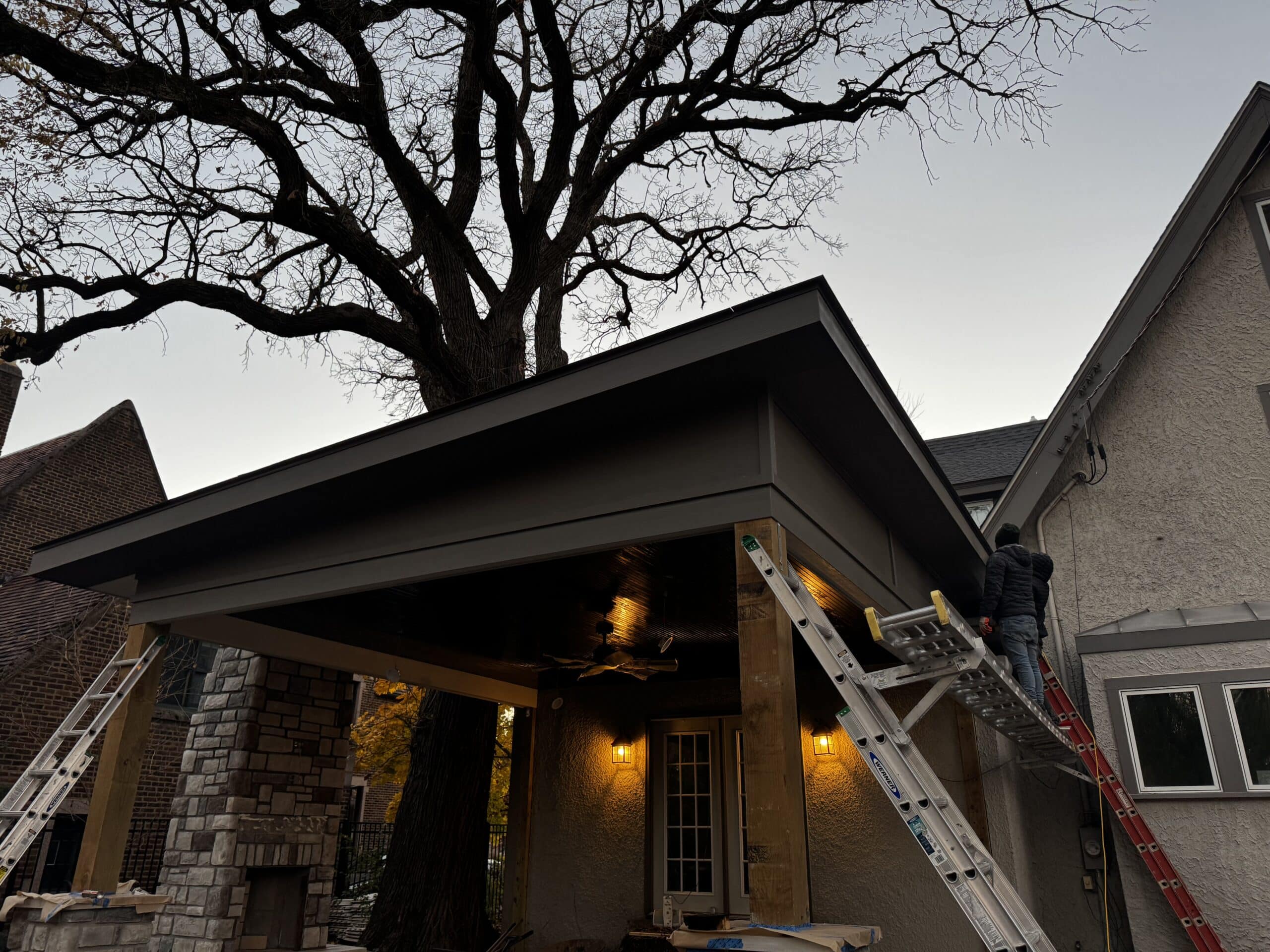 Gutter Enriquez LLC gutter siding and roofing services project in Chicago Illinois